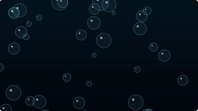Bubble Screensaver running fullscreen