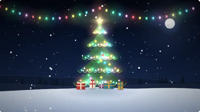 Christmas Screensaver running fullscreen