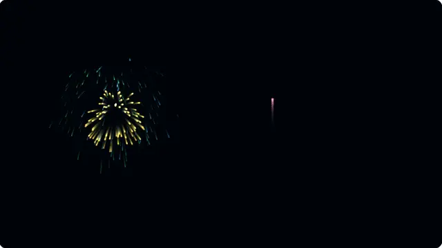 Fireworks Screensaver running fullscreen