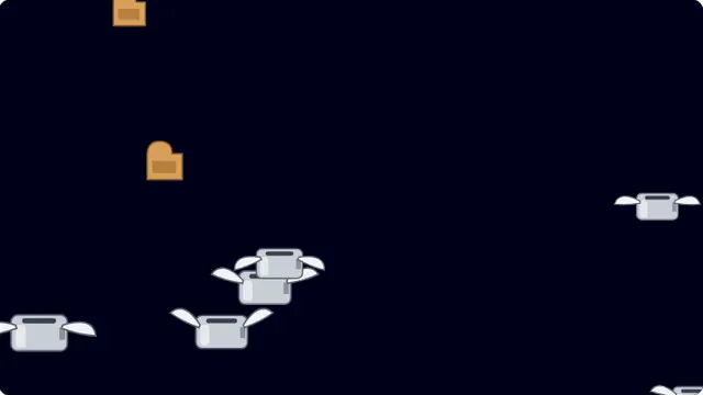 Flying Toasters Screensaver running fullscreen