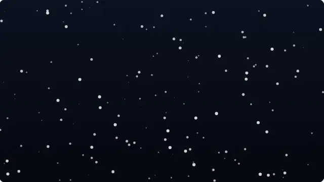 Snow Screensaver running fullscreen