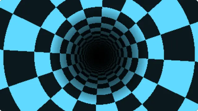 Tunnel Screensaver running fullscreen